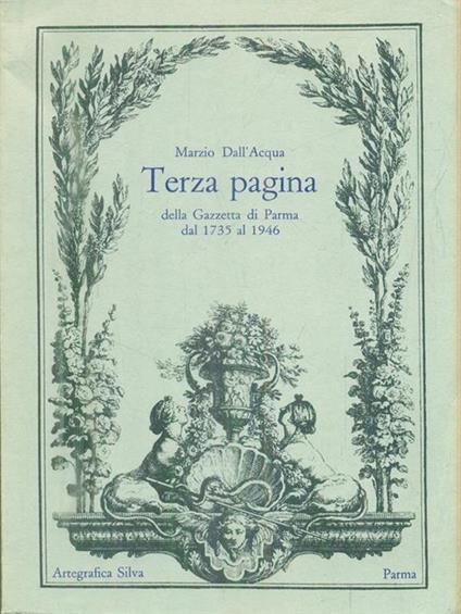   Terza pagina - Marzio Dell'Acqua - copertina