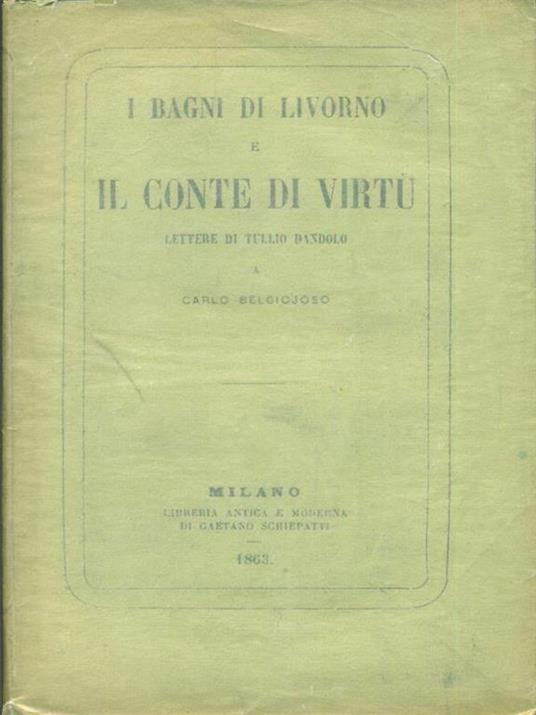 I  bagni di Livorno e il conte di Cavour - Carlo Belgiojoso - copertina
