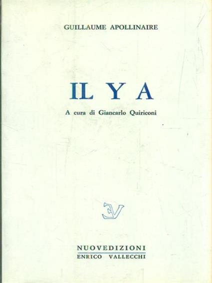   Il y a  - Guillaume Apollinaire - copertina