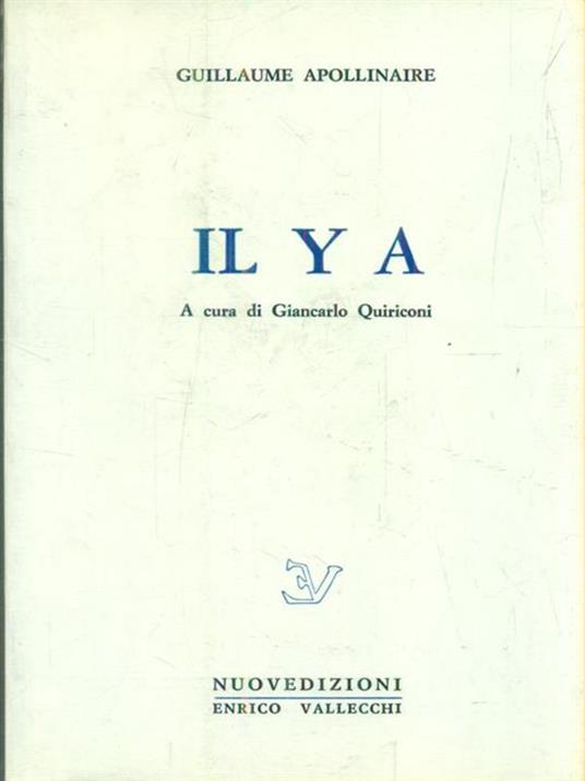   Il y a  - Guillaume Apollinaire - copertina