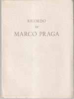   Ricordo di Marco Praga