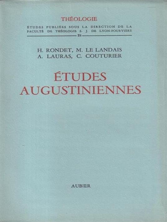   Etudes Augustiniennes - copertina