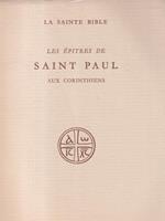 Les epitres de Saint Paul aux corinthiens