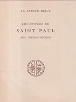 Les epitres de Saint Paul aux Thessaloniciens