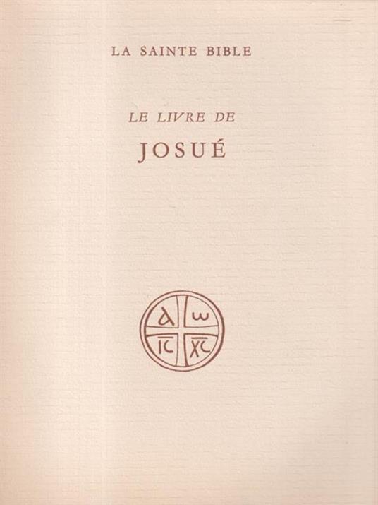 Le livre de Josuè - copertina