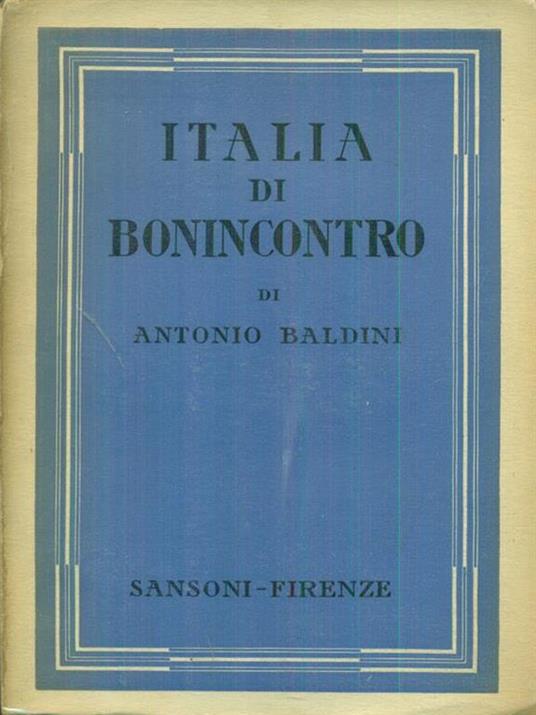   Italia di Bonincontro - Antonio Baldini - copertina