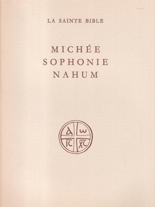   Michee Sophonie Nahum - Augustin George - copertina