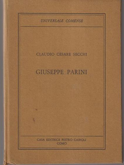 Giuseppe Parini - Claudio Cesare Secchi - copertina