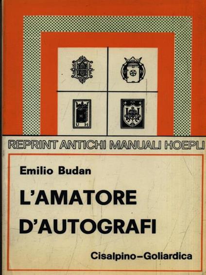 L' amatore d'autografi - Emilio Budan - copertina