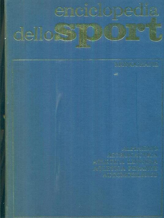   Enciclopedia dello sport volume 1 - copertina