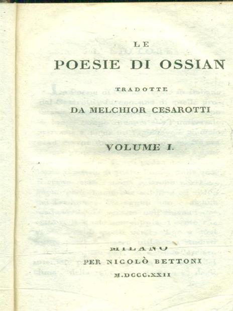 Le poesie 1-2-3 - Ossian - 2