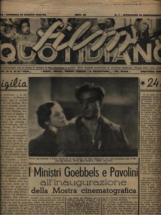   Film quotidiano. 18 numeri vari - copertina