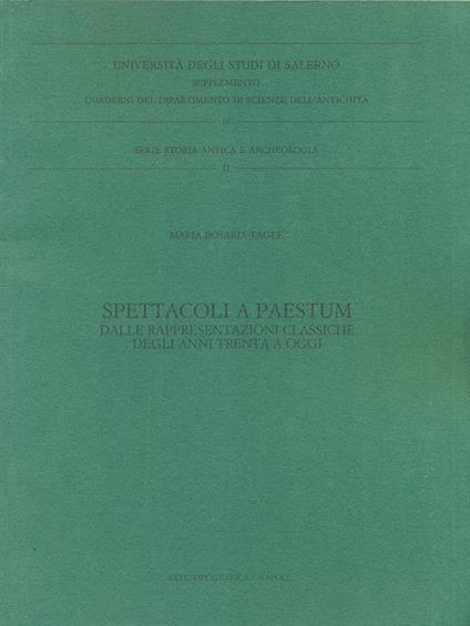 Spettacoli a Paestum - copertina