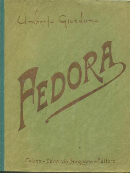   Fedora - Umberto Giordano - copertina