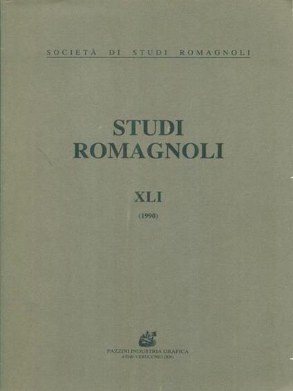   Studi romagnoli XLI 1990 - copertina