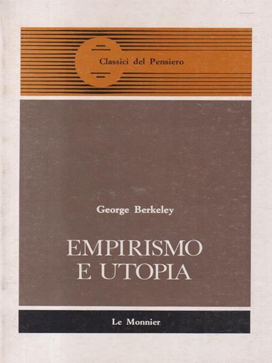   Empirismo e utopia - George Berkeley - copertina