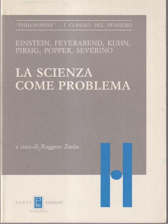 La scienza come problema - copertina