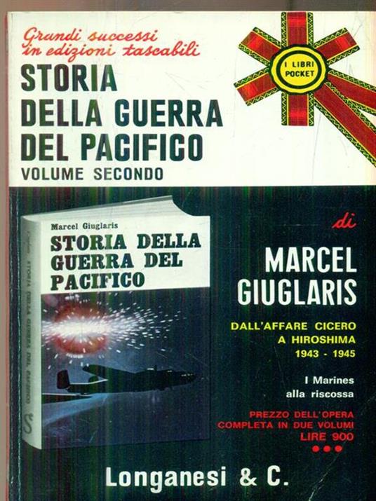   Storia della guerra del pacifico. Volume secondo - Marcel Giuglaris - copertina