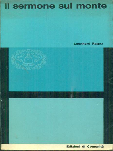 Il  sermone sul monte - Leonhard Ragaz - copertina