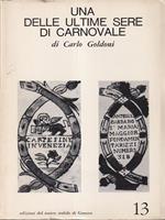 Una delle ultime sere di carnovale