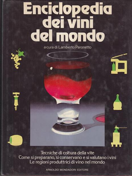 Enciclopedia del mondo dei vini - Lamberto Paronetto - copertina