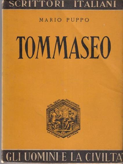 Tommaseo - Mario Puppo - copertina