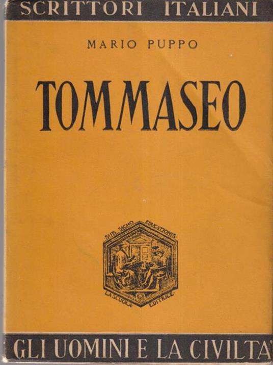 Tommaseo - Mario Puppo - copertina