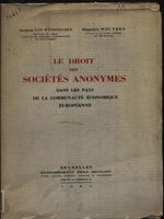 Les droit des societes anonymes dans les pays de la Communauté Economiques Européenne