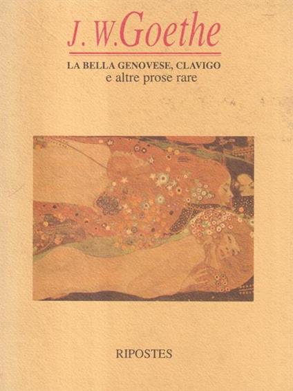 La bella genovese - J.W. Goethe - copertina