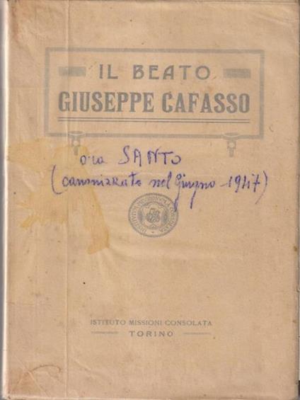 Il beato Giuseppe Cafasso - copertina