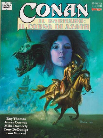 Conan il barbaro. Il corno di Azoth - copertina