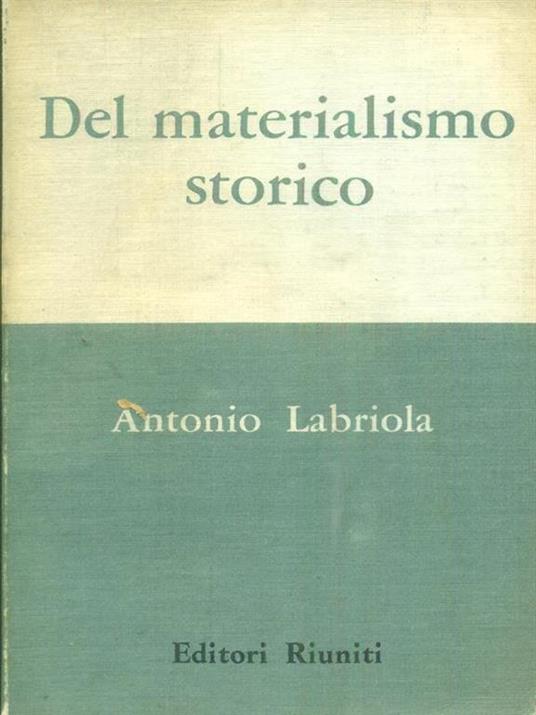 Del materialismo storico - Antonio Labriola - copertina