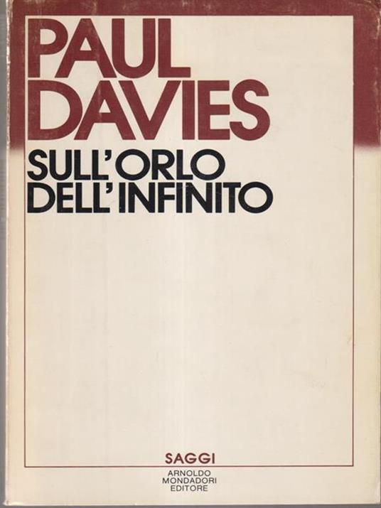 Sull'orlo dell'infinito - Paul Davies - copertina