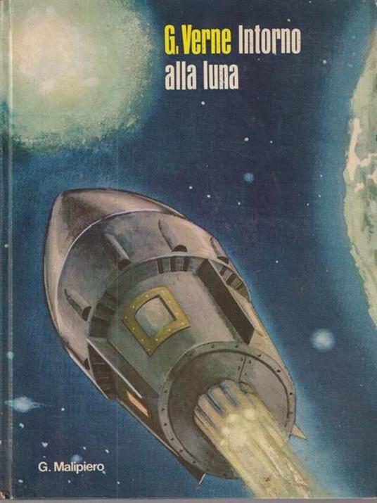 Intorno alla luna - Jules Verne - copertina