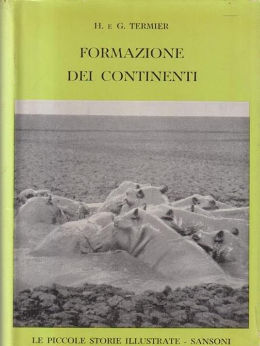 Formazione dei continenti - Henri Termier - copertina