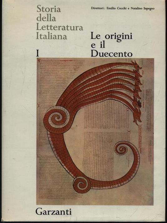 Le origini e il Duecento vol. I - copertina