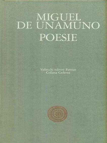 Poesie - Miguel De Unamuno - copertina