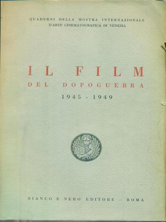 Il film del dopoguerra 1945-1949 - copertina