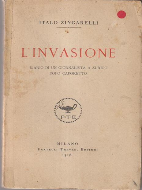 L' invasione - Italo Zingarelli - copertina