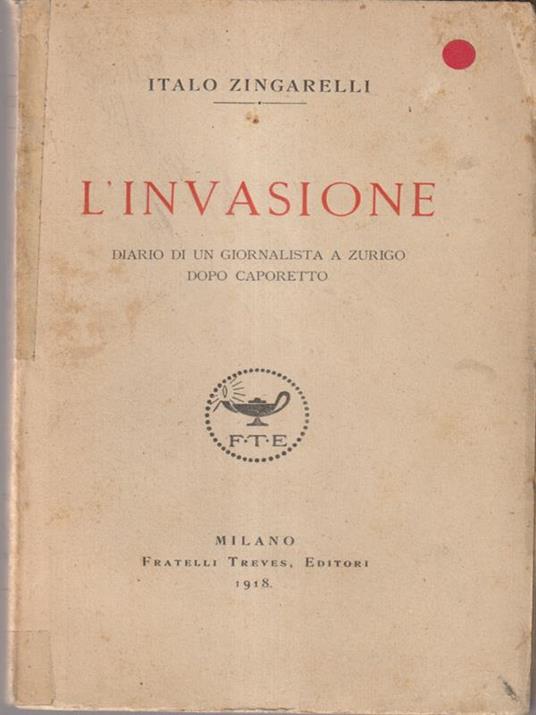 L' invasione - Italo Zingarelli - copertina