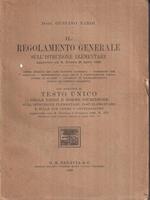 Il regolamento generale sull'istruzione elementare. 1928