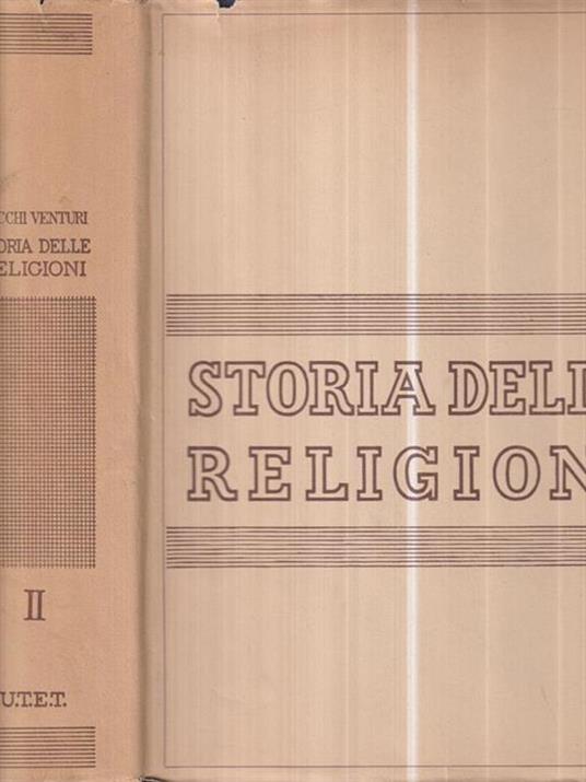 Storia delle Religioni Vol. 2 - Pietro Tacchi Venturi - copertina