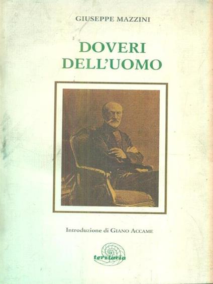 Doveri dell'uomo - Giuseppe Mazzini - copertina