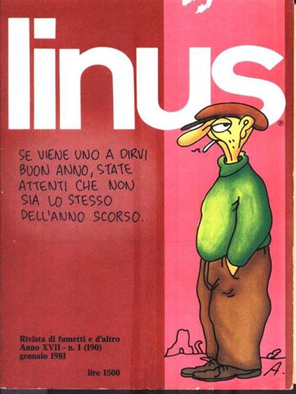 Linus - 12 vv. e almanacco 1981 - copertina