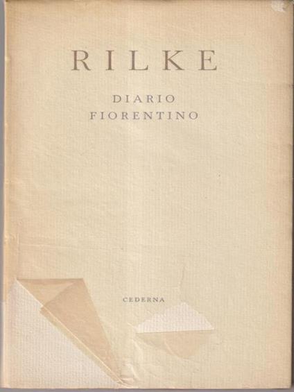 diario fiorentino - Rainer M. Rilke - copertina