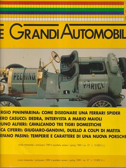 Le grandi automobili primavera 1989 - copertina