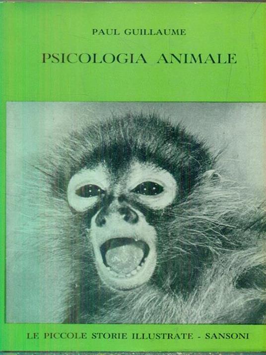 Psicologia animale - Paul Guillaume - copertina