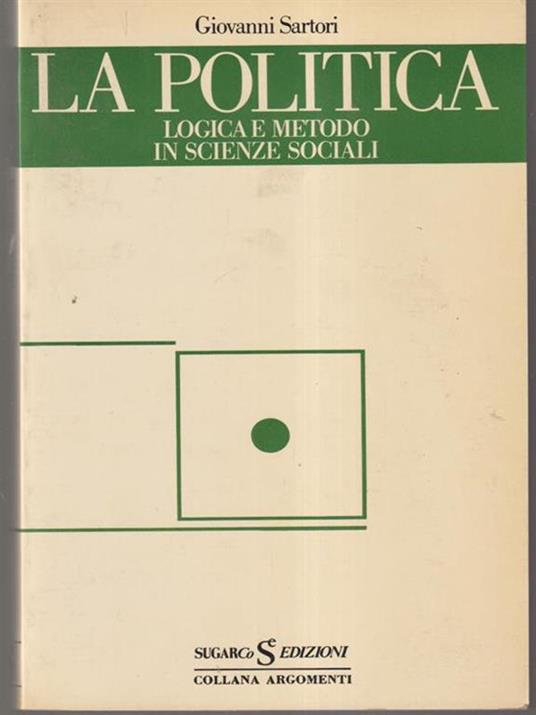 La Politica - Giovanni Sartori - copertina