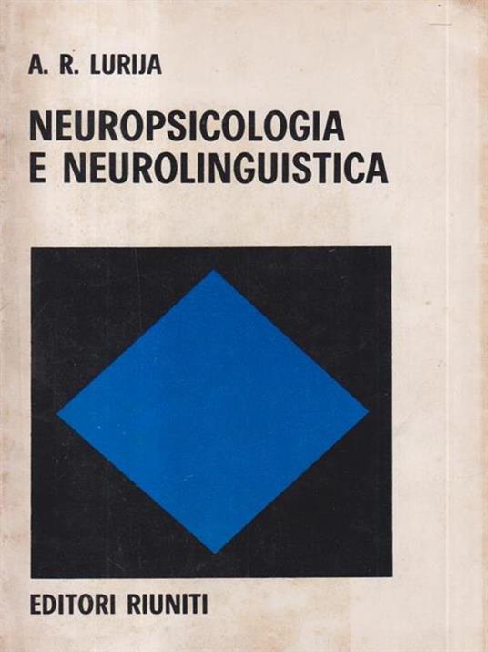 Neuropsicologia e neurolinguistica - Aleksandr Lurija - copertina