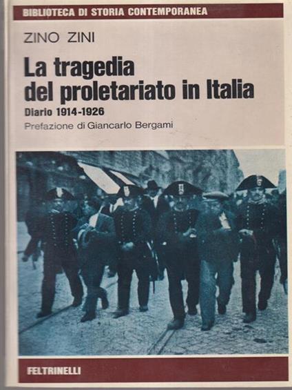 La tragedia del proletariato in Italia - Zino Zini - copertina